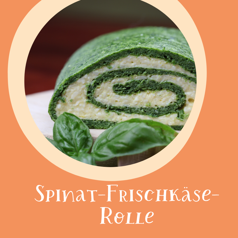 Spinat-Frischk&auml;se-Rolle